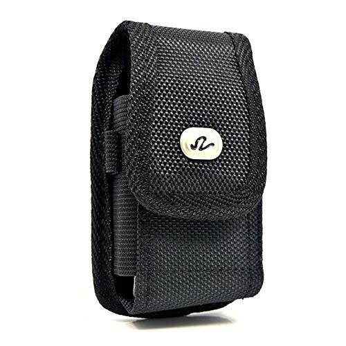 Universal Heavy Duty Rugged Nylon Canvas Protective Carrying Cell Phone black