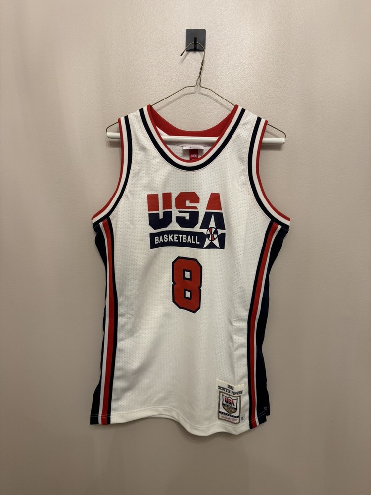 Authentic Scottie Pippen 1992 USA Dream Team Jersey Size 40 M Mitchell Ness