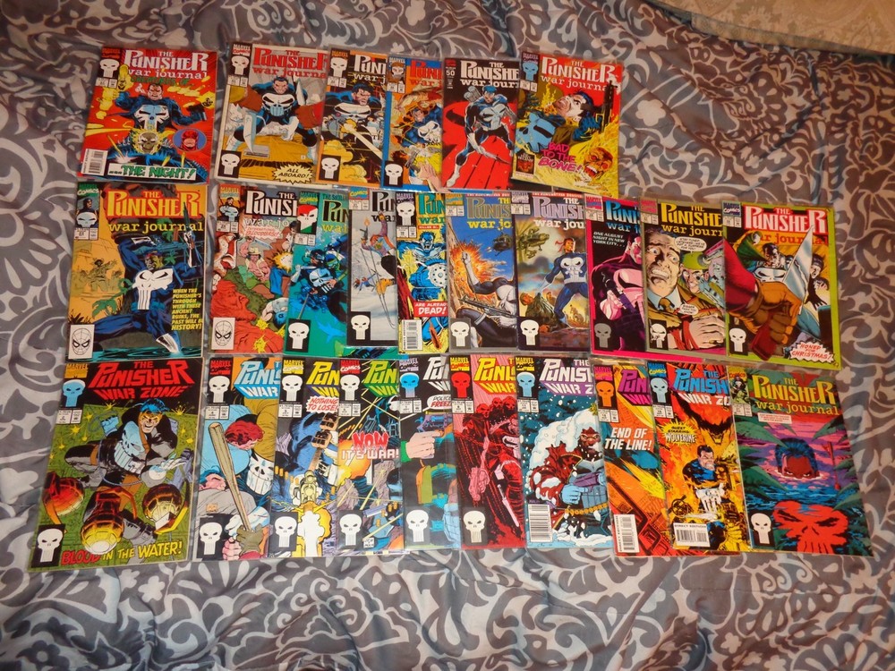 The Punisher War Journal & War Zone - Lot 26 Comics (1989-1993) Marvel Comics
