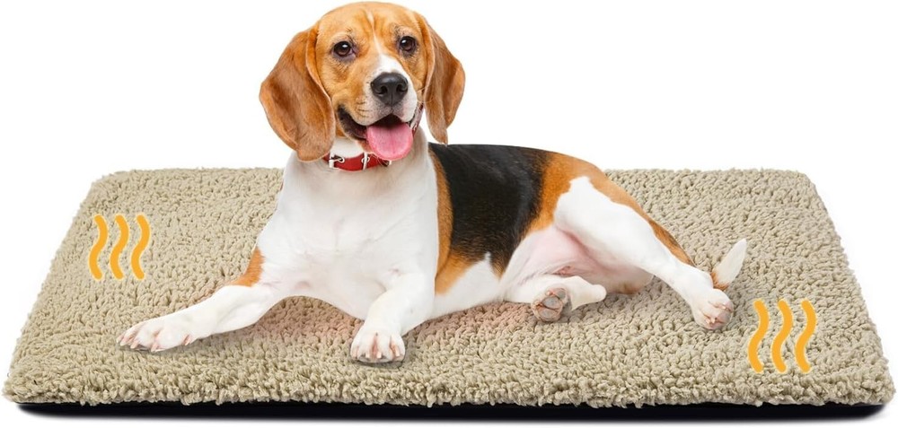 Self Heating Dog Mat, 36 X 24 Inch Self Warming Dog Bed for Indoor Outdoor, Non