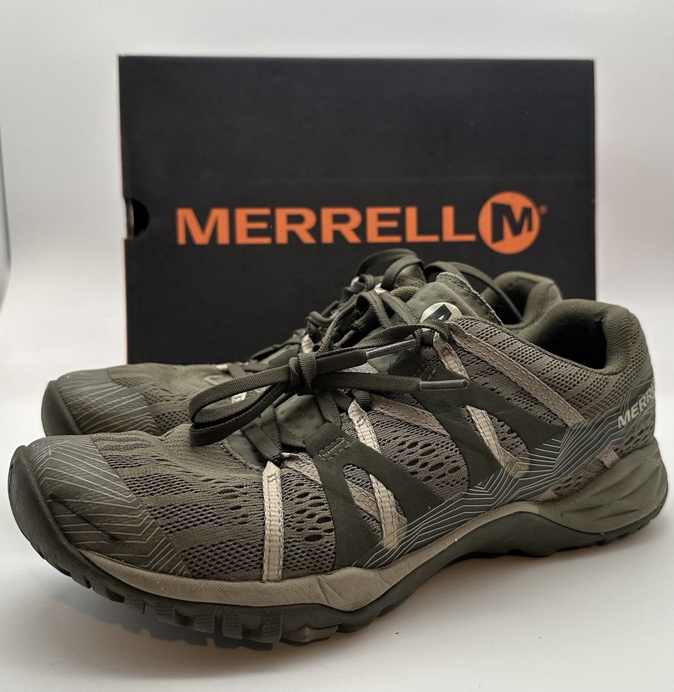 Women's Merrell Siren Hex Q2 Hiking Shoe Size 9 Olive EUC with Box