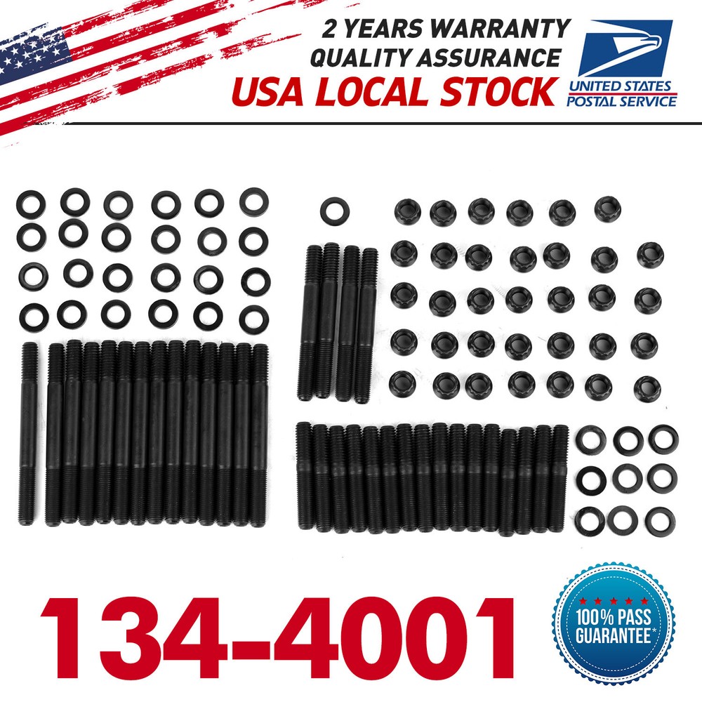 High Stability Engine Head Stud Kit for Chevy SBC 265-400 134-4001