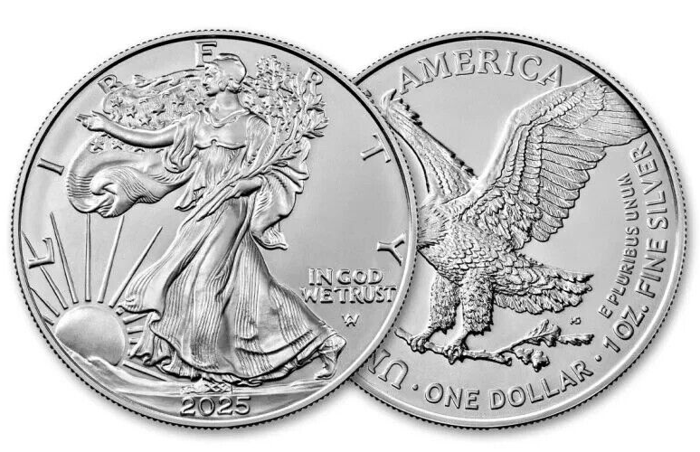 Presale - 2025  1-oz American Silver Eagle Coin Brilliant Uncirculated from Roll-image