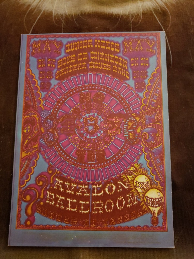 Vintage 1968 Family Dog FD119 Postcard Junior Wells Sons of Champlin Avalon Ballroom