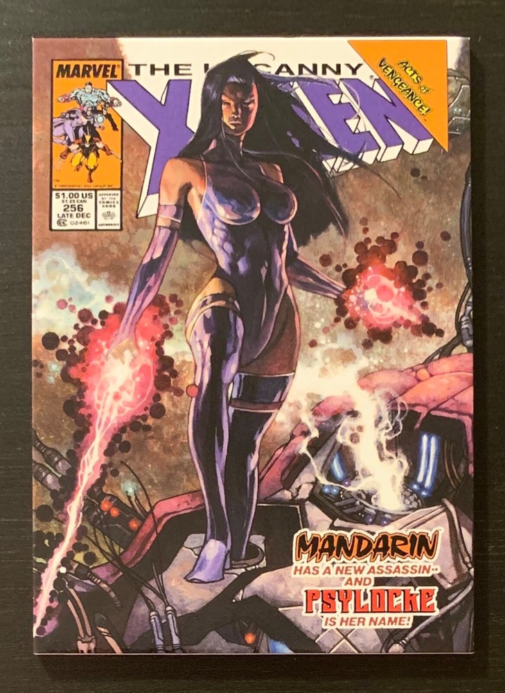 2018 Marvel Masterpieces What If Parallel #62 PSYLOCKE Comic Card NM/M