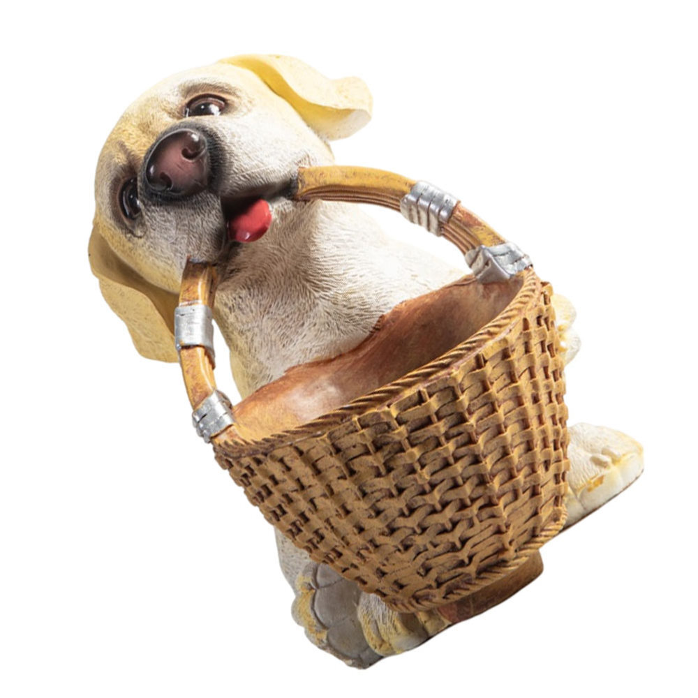 Dog-Themed Jewelry Storage Box with Shelving and Animal Design