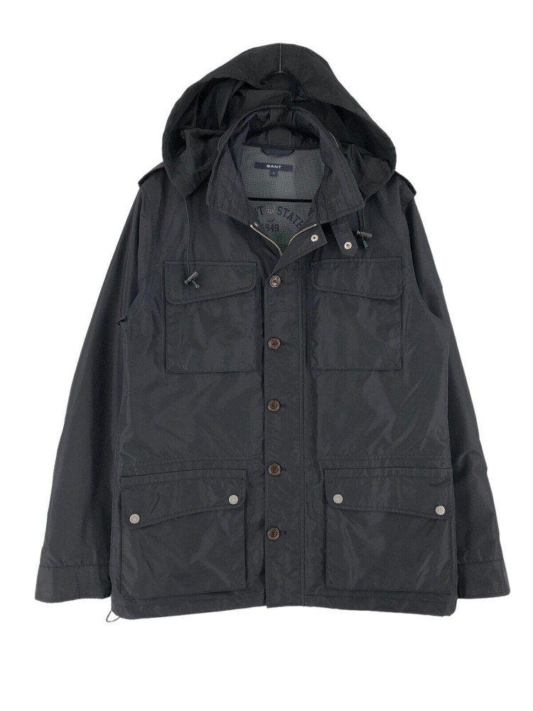 GANT Hooded Rain Jacket Coat Men Size L