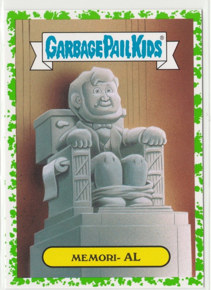 Green Garbage Pail Kids GPK Memori-Al #15b 2016 American As Apple Pie