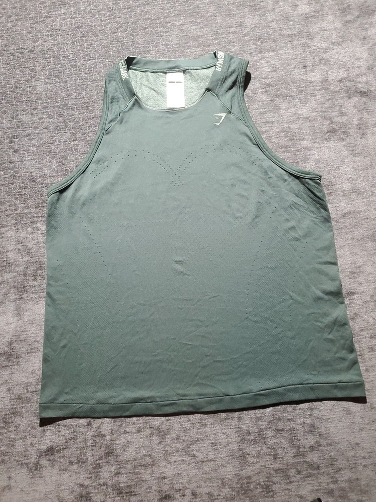 Women's Gymshark Hunter Green Workout Tank Top Size M