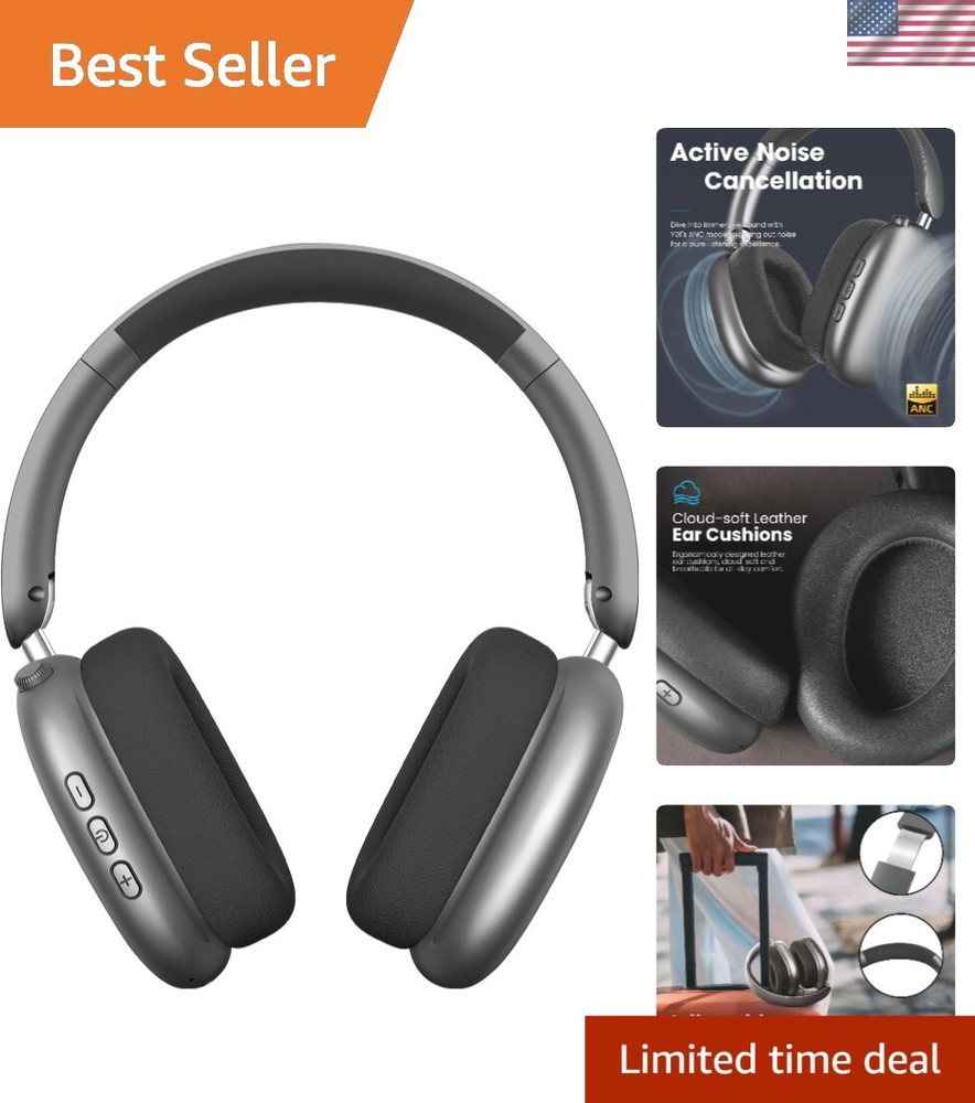 Bluetooth 5.3 Over-Ear Headphones with Hi-Res Audio & Ultra-Comfortable Design  