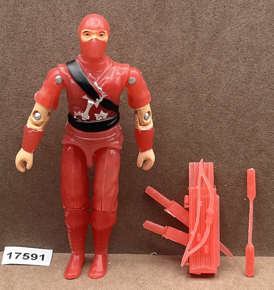 BLACK MAJOR CUSTOM STORM SHADOW Red COLOR CHANGE THERMOCHROMIC G.I. Joe 3.75