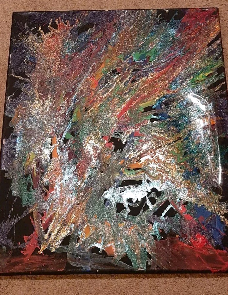 handmade painting on canvas