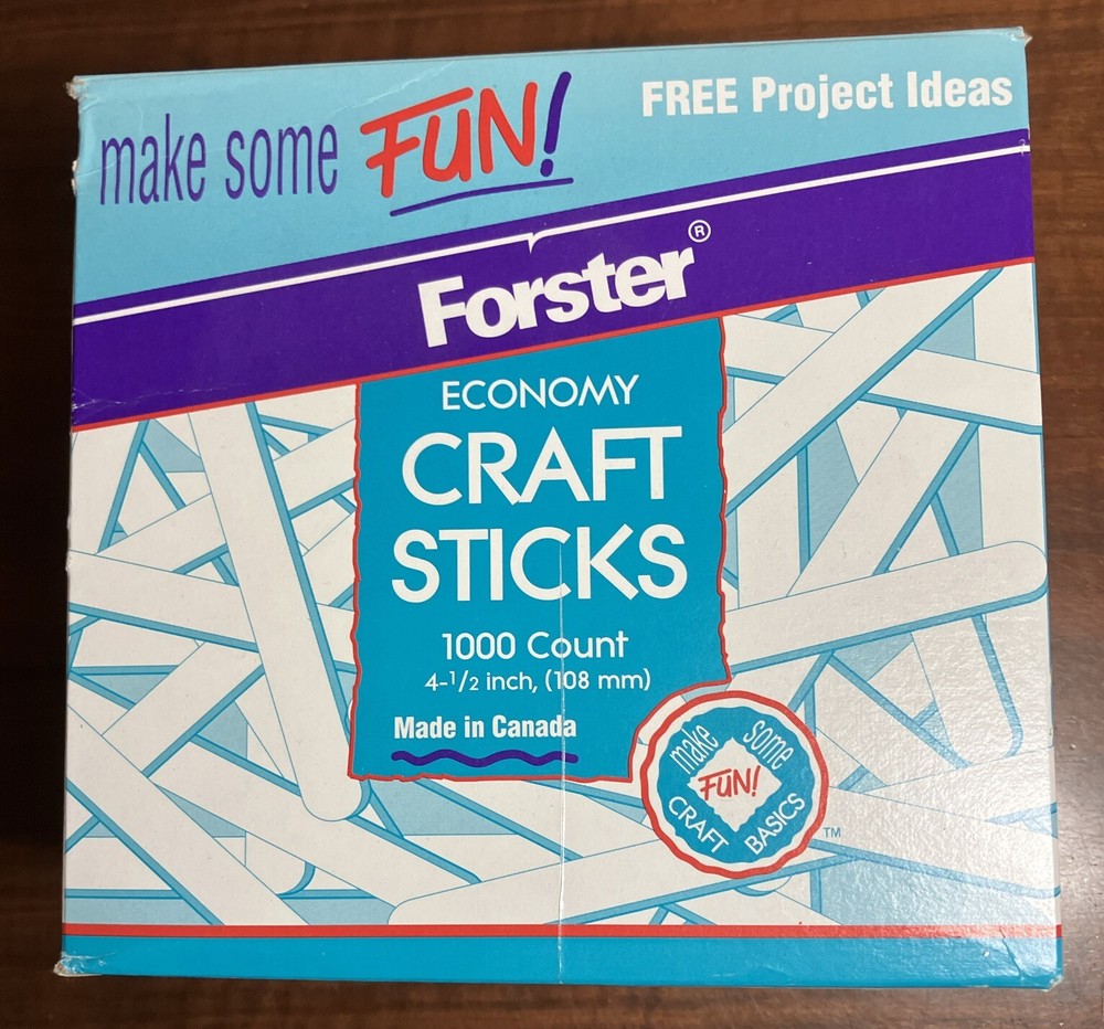 1000 Pcs Natural Wooden Food Craft Sticks - Ice Cream Stick - Popsicle - 4.5”