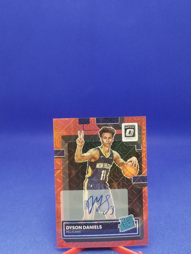 Dyson Daniels 2022-23 Optic Choice Red Prizm Rookie Autograph #250 Card