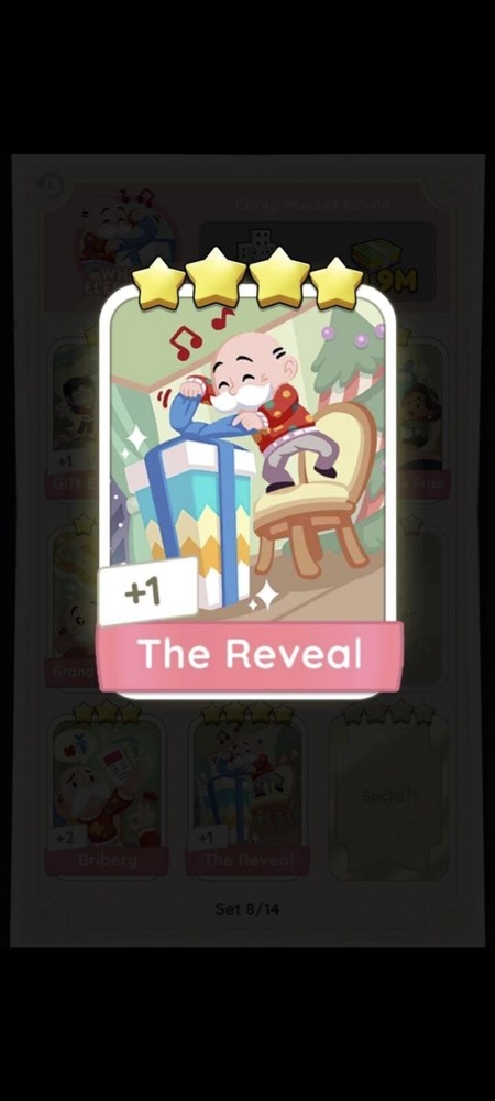 The Reveal- Jingle Joy- Monopoly Go -sticker 4 Star -Fast Sent -Affordable