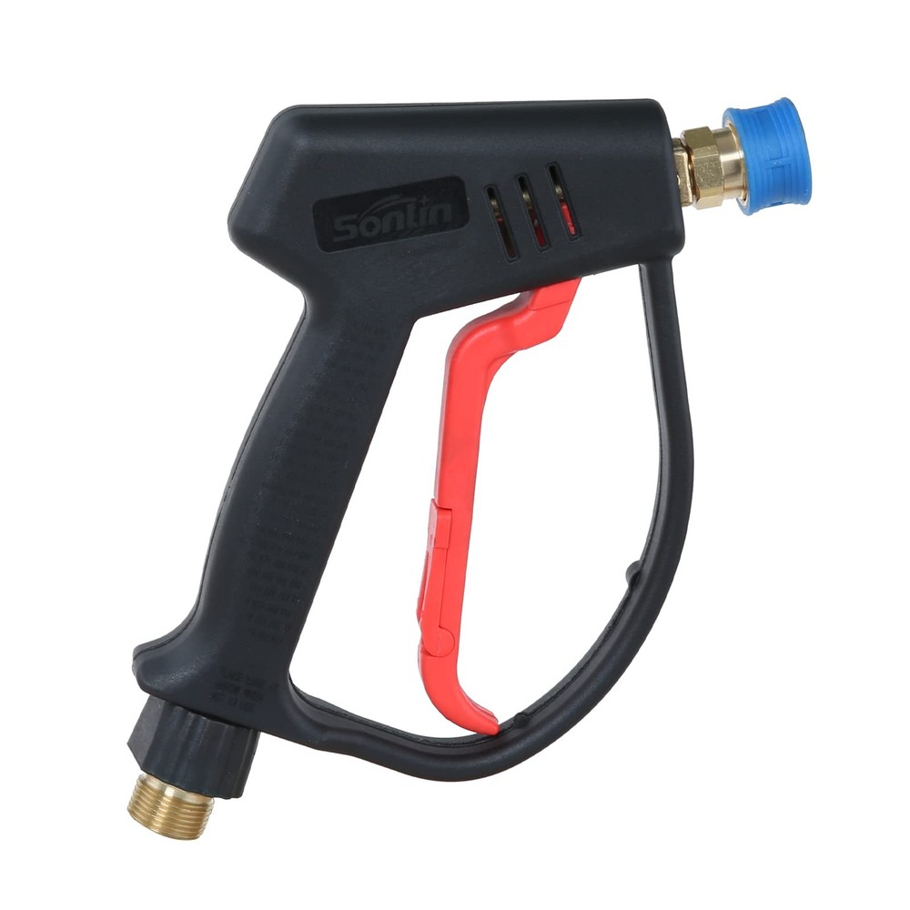 Power Washer Gun with Quick Connect - Short Wand Pressure Washer Attachment