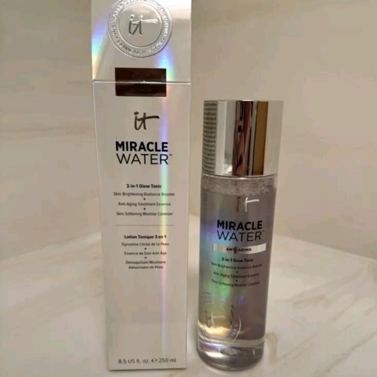 IT Cosmetics Miracle Water 3-in-1 Micellar Cleanser FULL SIZE 8.5 oz! NEW IN BOX