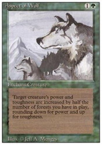 1x Aspect of Wolf Heavy Play MTG Magic - Kid Icarus -