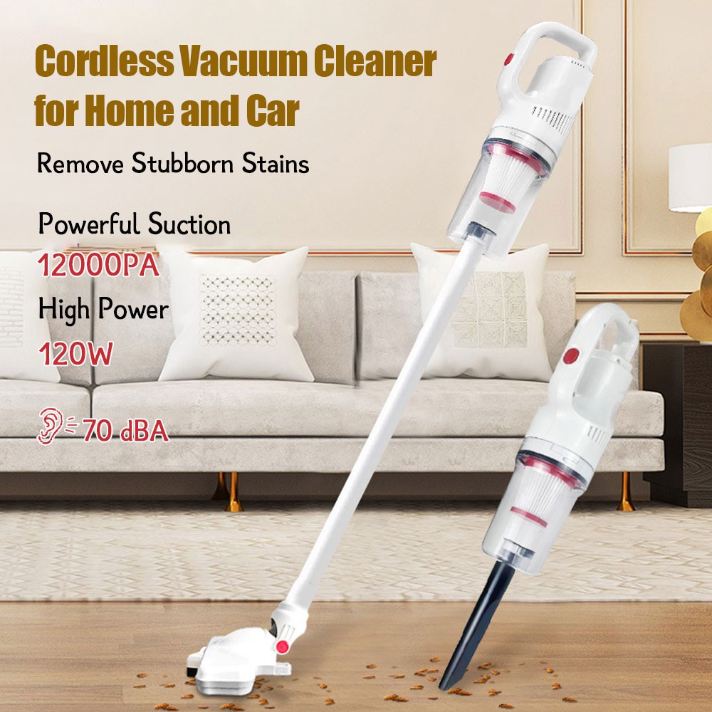 Cordless Vacuum Cleaner 4in 1 Rechargeable Lightweight Stick Vacuum Cleaner 120W