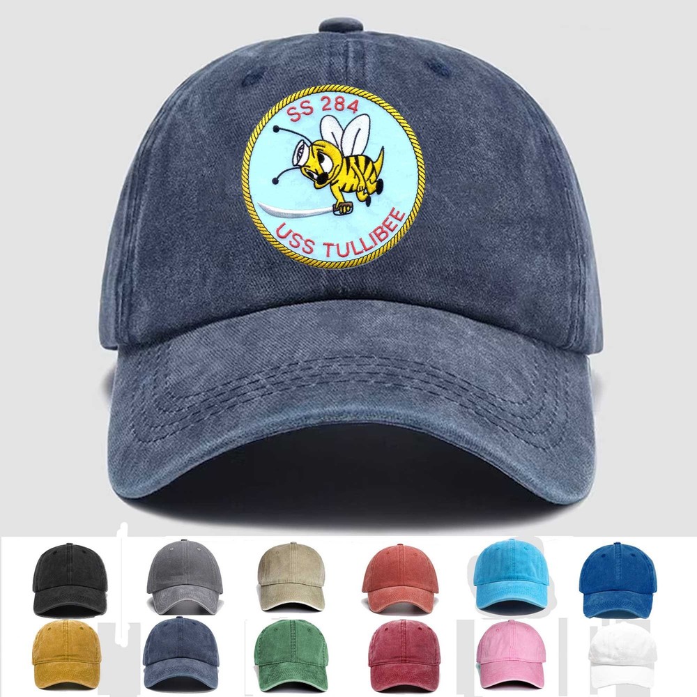 Custom Embroidered Hat SS-284 USS Tullibee, Veteran Cap, Trucker Hat, Gift Idea