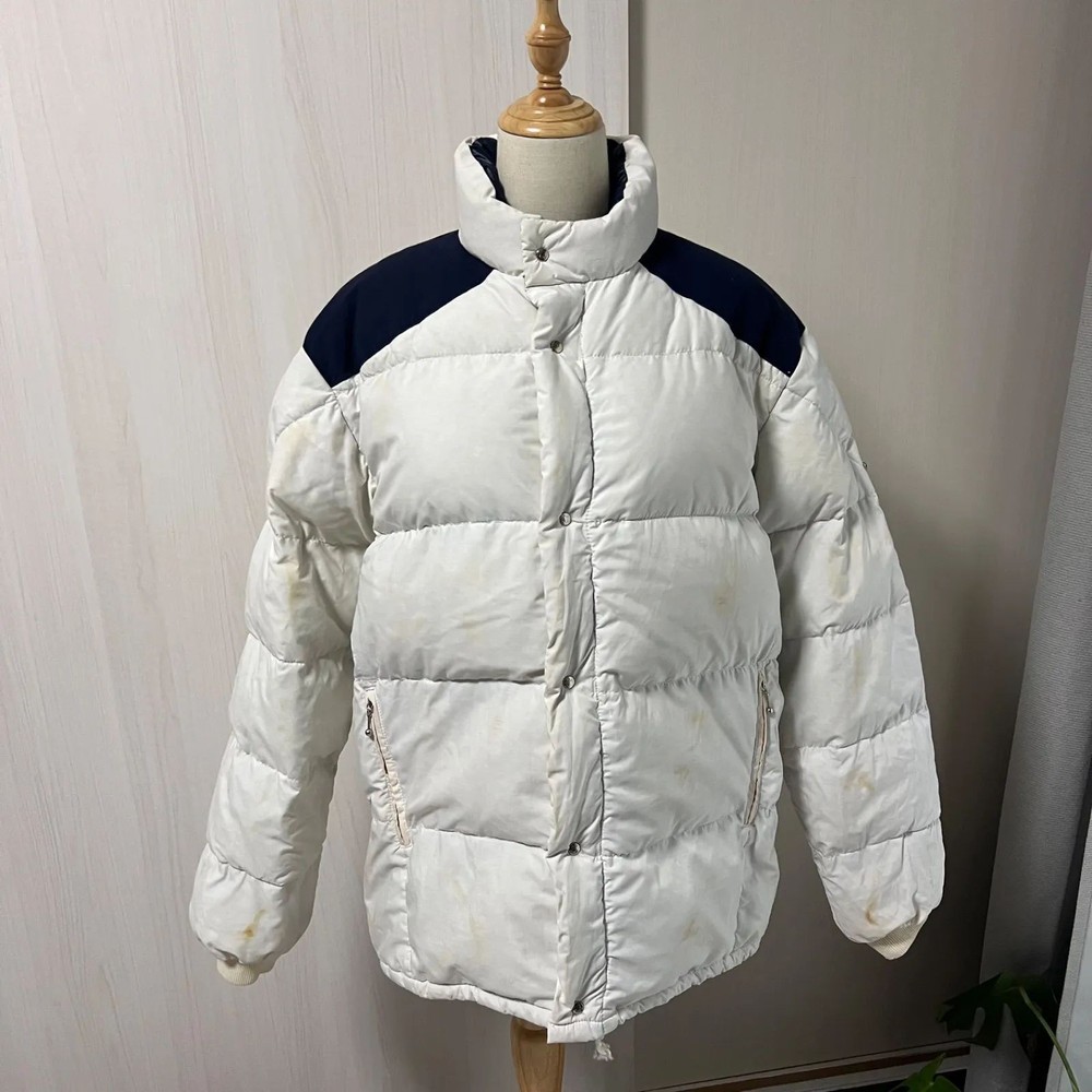 MONCLER ASICS White Vintage 90s Puffer Down Jacket SMQ-220 Japan RIN