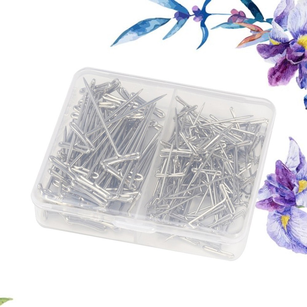 110 Pcs Needle Stoppers for Knitting Pin Cushion Sewing T-Pins Wig Model