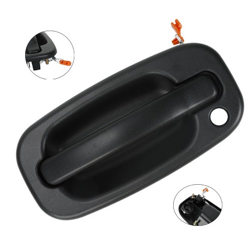Outside Exterior Door Handle Black Front Driver Side For Chevy Silverado GMC
