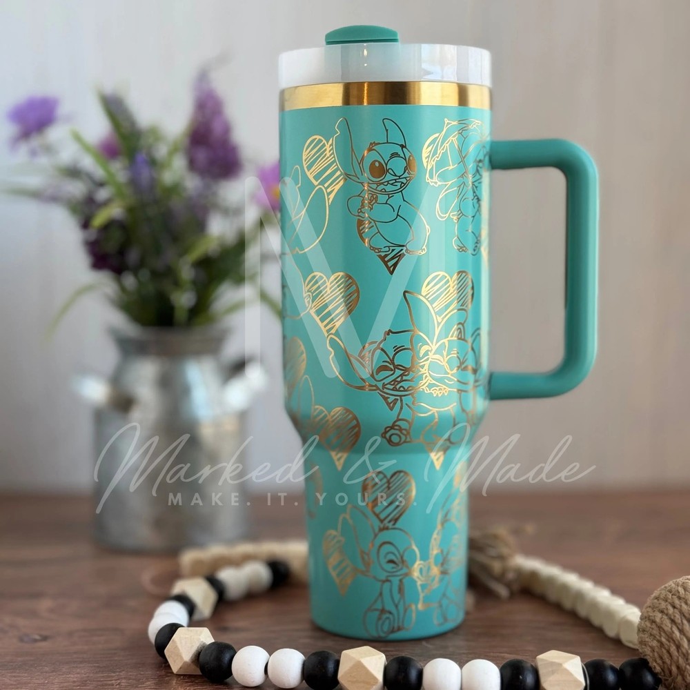 Disney Stitch Love Quencher Tumbler 30oz 40oz Stanley Cup Options