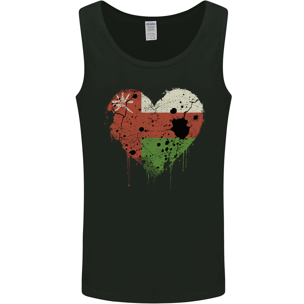 Love Oman Flag Omani Day Football Mens Vest Tank Top