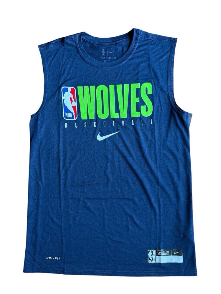 Nike Minnesota Timberwolves Mens Small Sleeveless Practice Shirt
