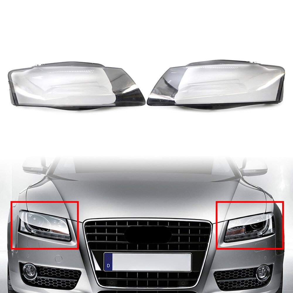 Audi A5 S5 RS5 2008-2012 Headlight Lens Cover Pair