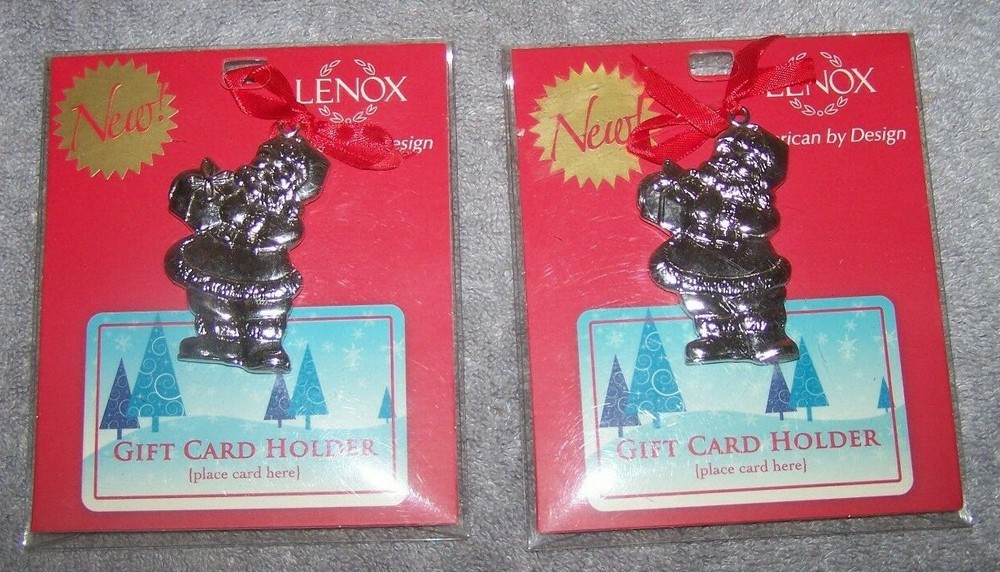 Lenox Santa Holiday Gift Card Holder Set of 2-image