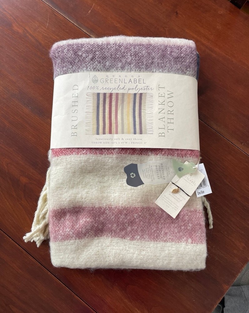 Striped Quagga Green Label throw blanket 100% polyester Soft Warm Winter