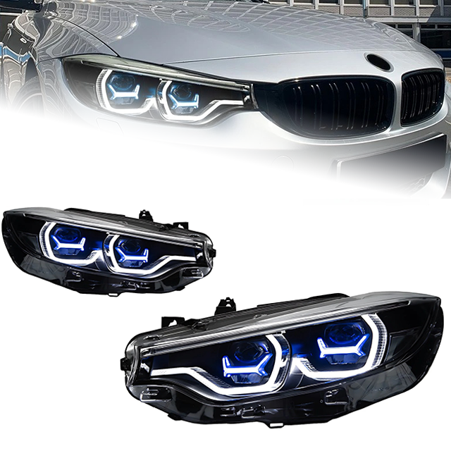 For BMW 4 Series F32 F33 F82 M4 Laser Style LED headlights Assembly  2014-2019