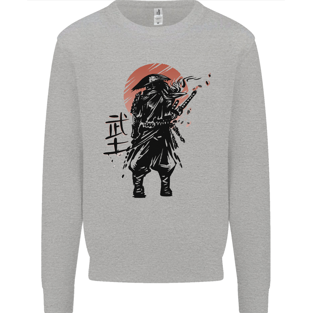 Samurai Sun  MMA Warrior Mens Sweatshirt Jumper