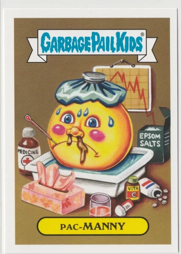 Pac-Manny #4b Garbage Pail Kids GPK 2018 We Hate the 80s Trading Card