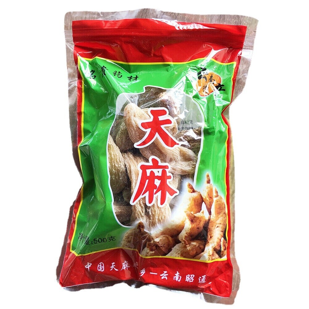 Natural Organic Green Tianma Herbal Tea Pack - 500g, 15 Healthy Pieces for Wellness