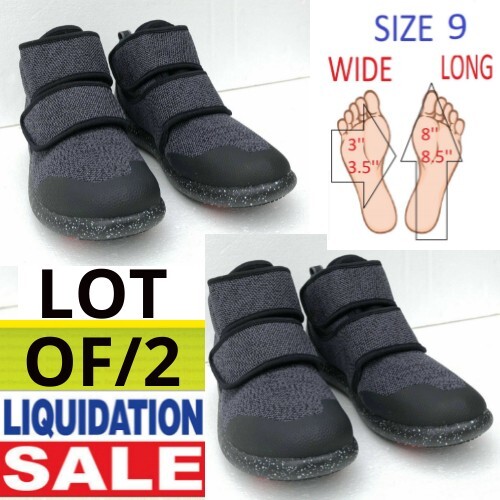 Unisex Size 9 Grey Leather Sneakers by Worldboots - 2 Pairs Clearance Sale-image