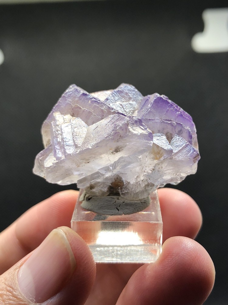 Stunning Purple Cubic Fluorite Mineral Specimen from Baluchistan Pakistan