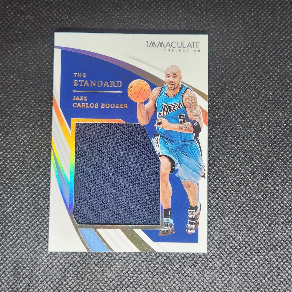 2020-21 Panini Immaculate Carlos Boozer The Standard Patch ST-LBJ
