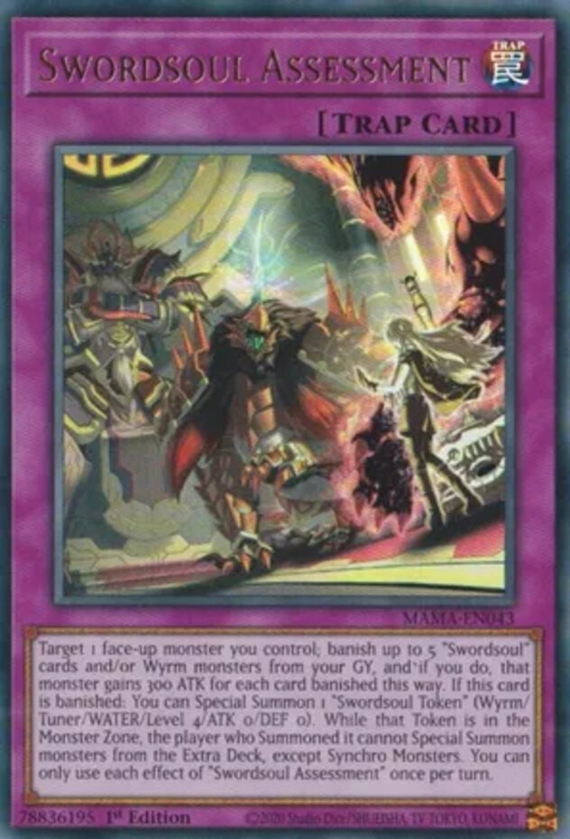 Swordsoul Assessment MAMA-EN043 Ultra Rare 1st Edition Near Mint