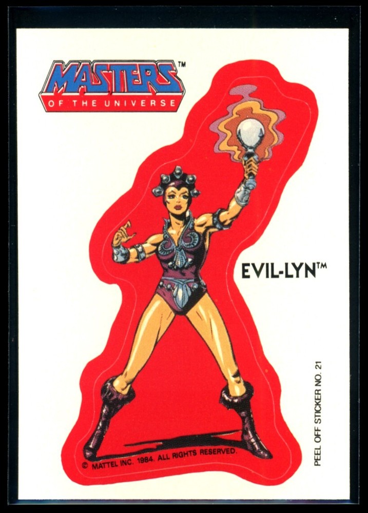 Vintage 1984 MOTU Evil-Lyn Sticker #21 NM C2 Collectible