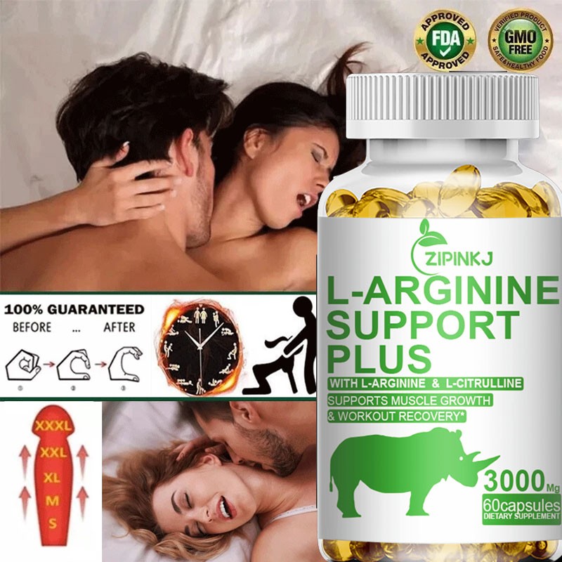 L-Arginine L-Citrulline 3000mg Extra Strength Nitric Oxide & Circulation Boost