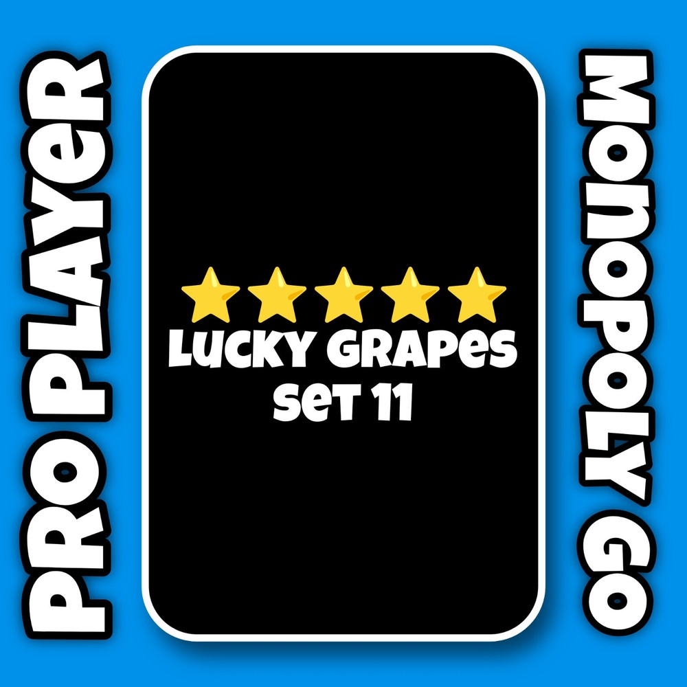 LUCKY GRAPES Set 11 For MonoGo 5 Stars Sticker ⚡ Instant Sent
