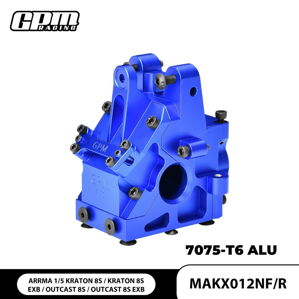 GPM 7075 Alloy Front/Rear Gear Box For ARRMA 1/5 Kraton Outcast 8S EXB ARA310935