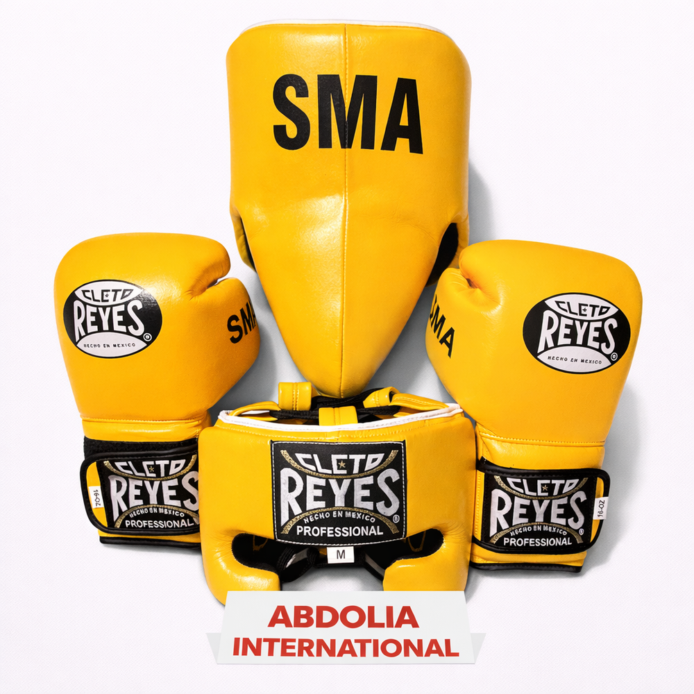 Boxing Kit Set Gloves Headgear Groin Guard Sparring MMA Training Gear Yellow