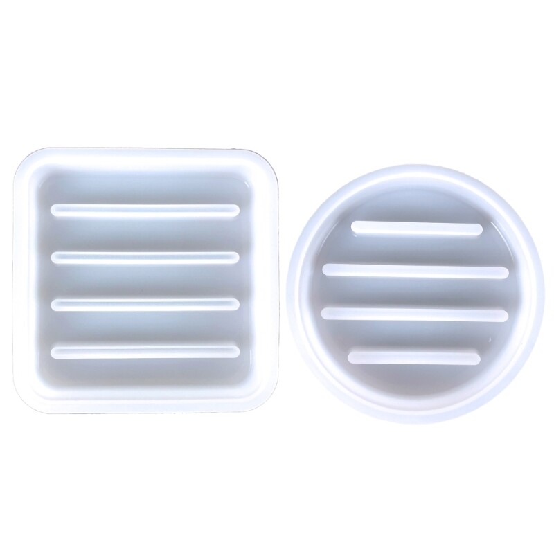Round Square Jewelry Silicone Mold for DIY Resin Crafts and Home Decor