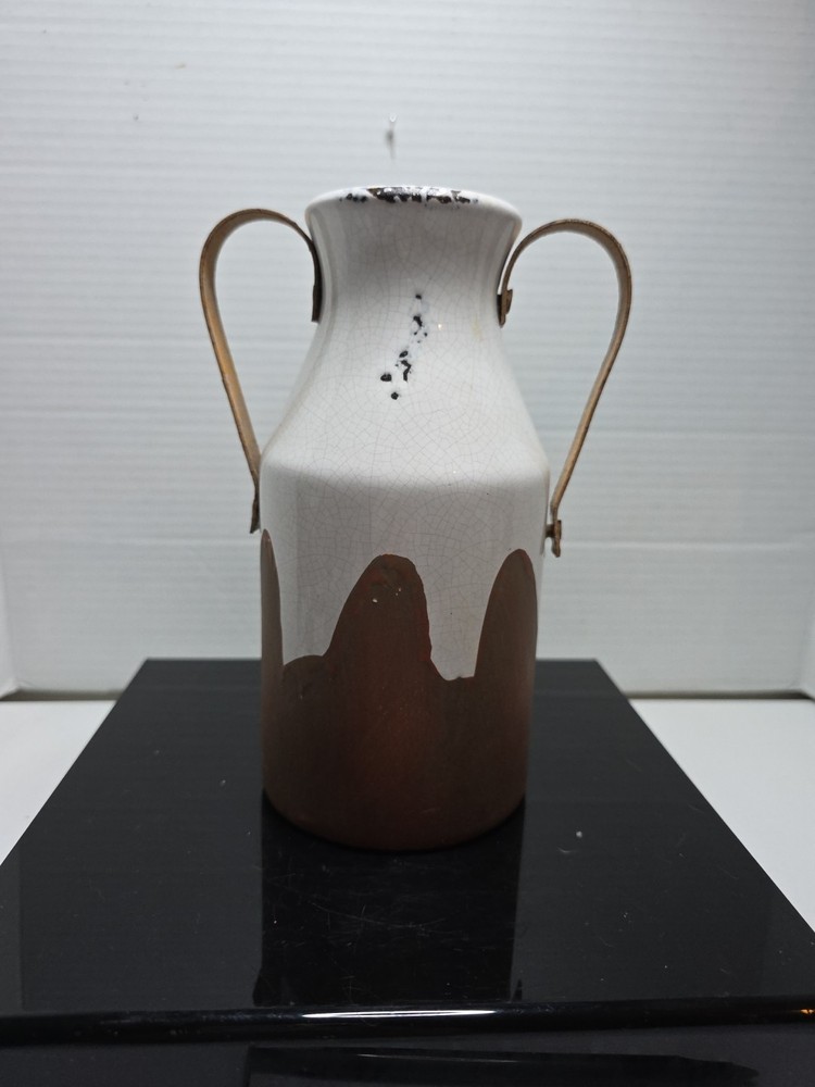 Vintage Rustic Industrial Minimalist Design Ceramic Pitcher/Vase