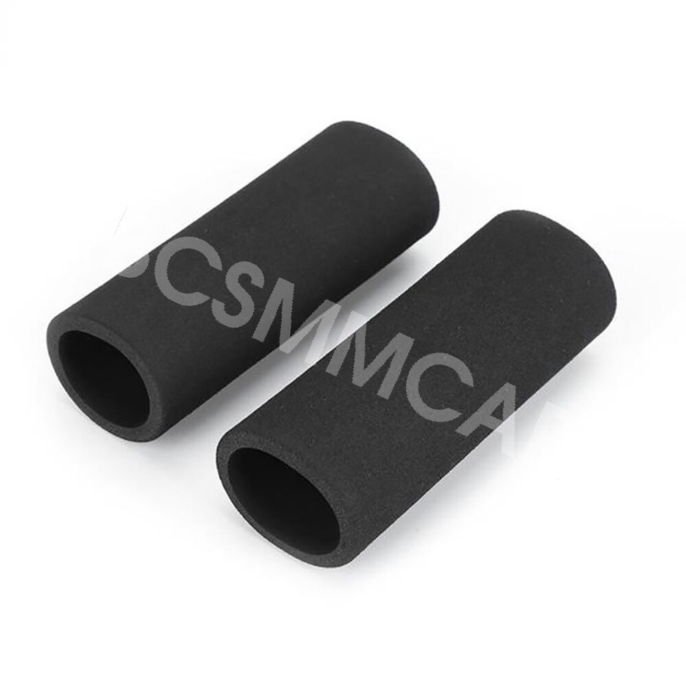 Motorcycle Handlebar Cover Slip-on Anti Vibration Grip Cover Protector Black