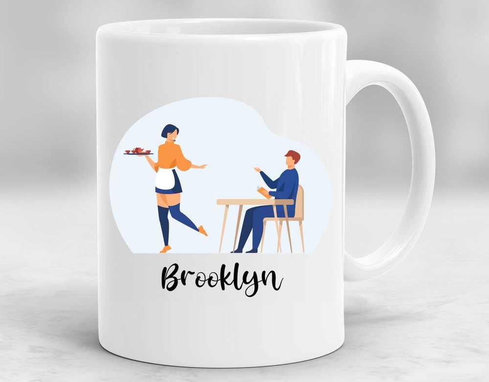 Personalized Waitress Mug Waitress Cup Waitress Gift Waitress Coffee Mug